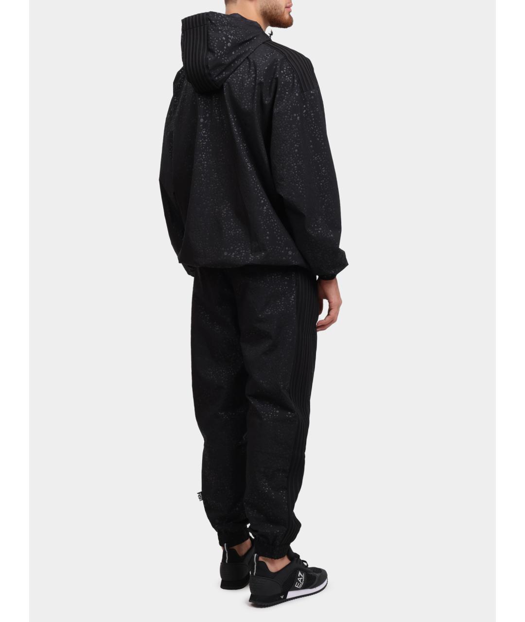 EA7 Черная полиамидовая куртка, фото 4