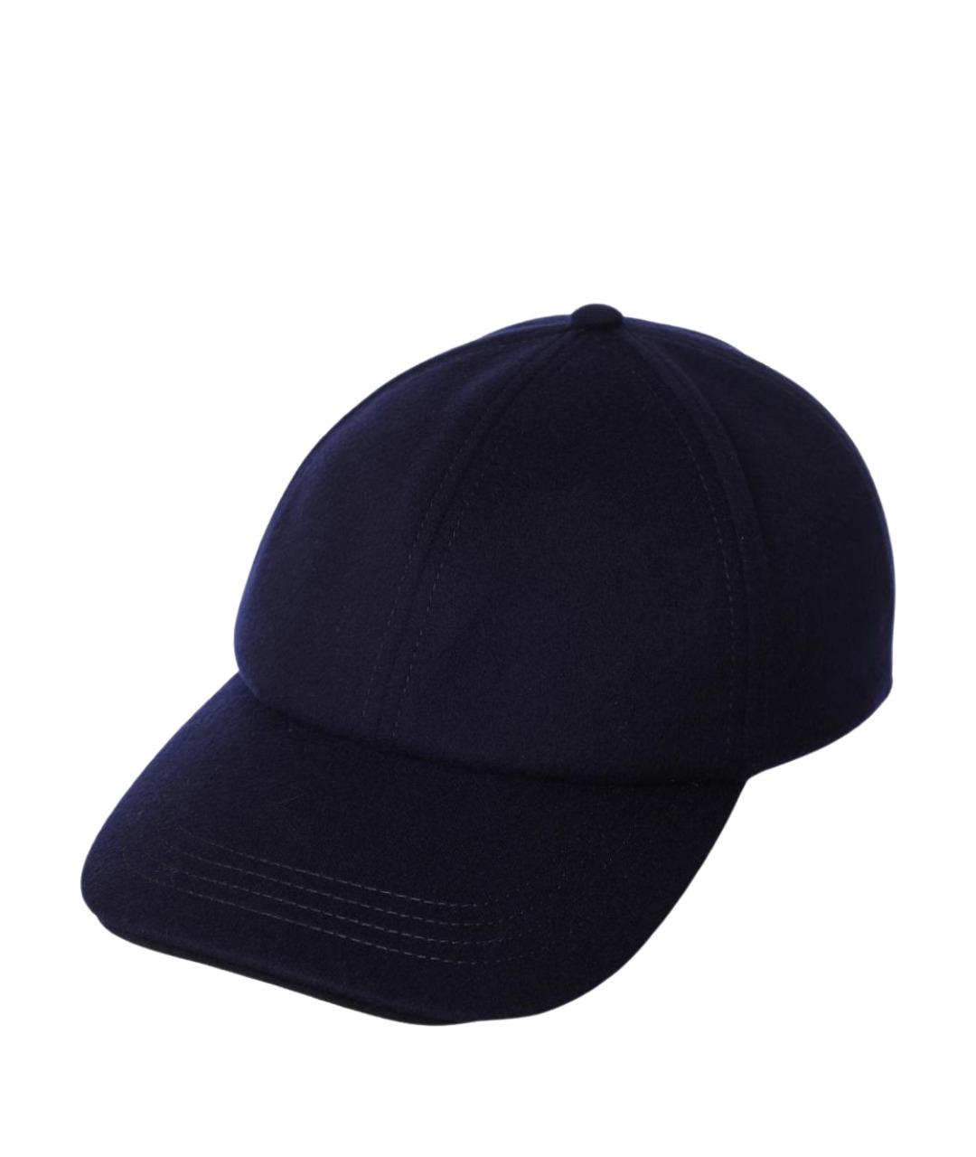 SEASE Темно-синяя кашемировая кепка/бейсболка, фото 1