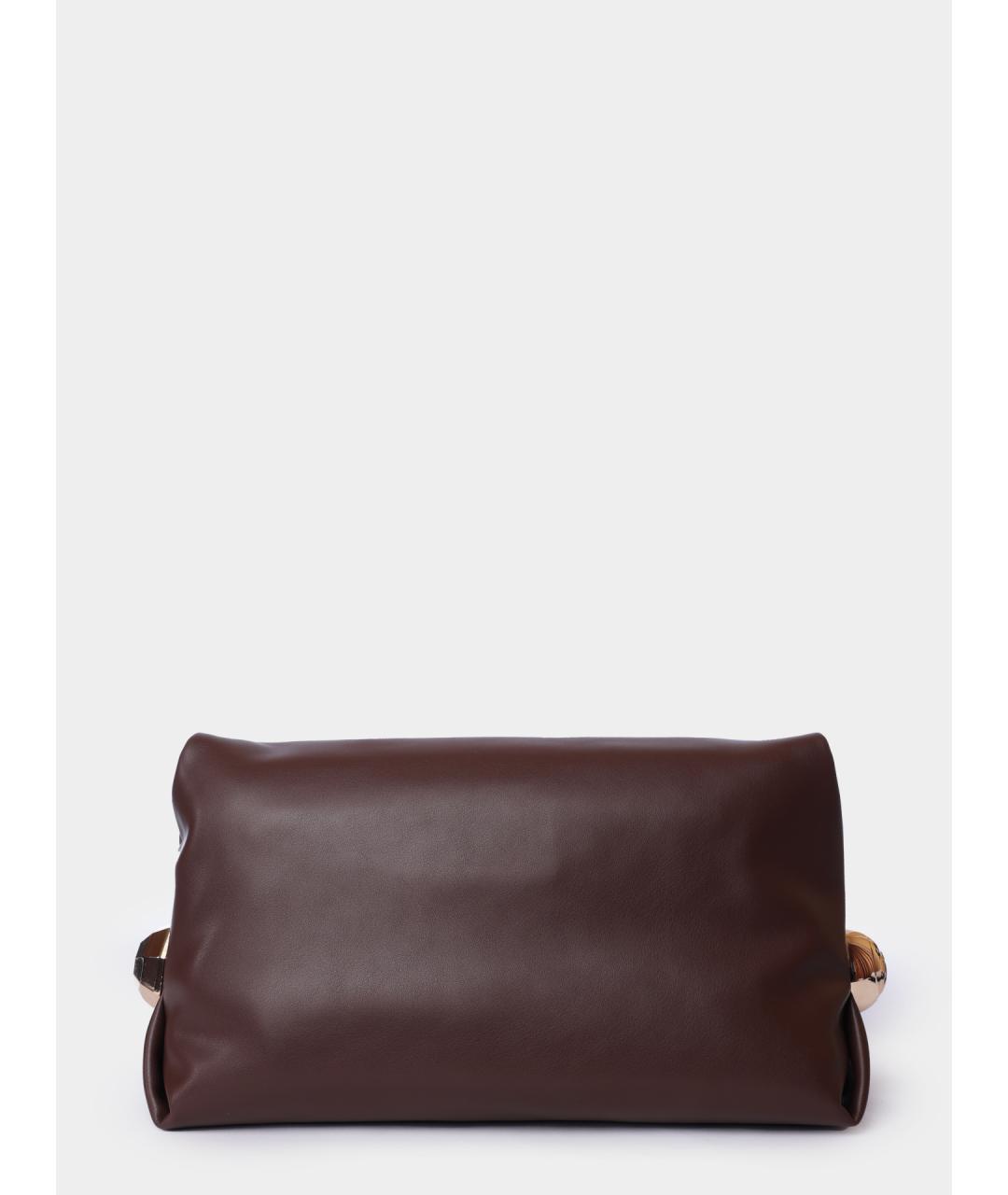 LIU JO Коричневая сумка через плечо из искусственной кожи, фото 5