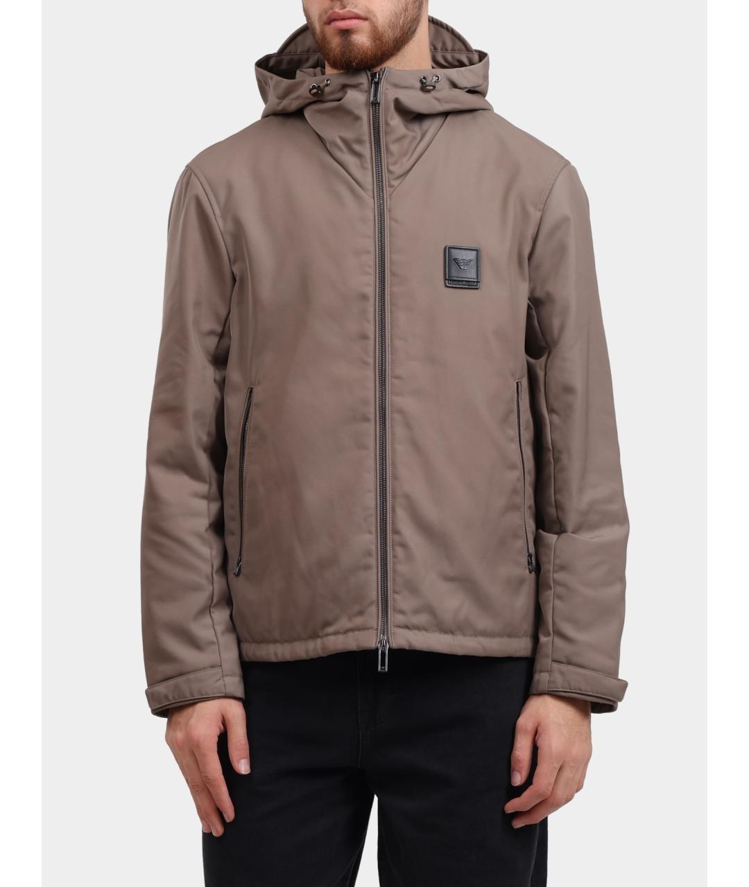 EMPORIO ARMANI Бежевая полиэстеровая куртка, фото 6