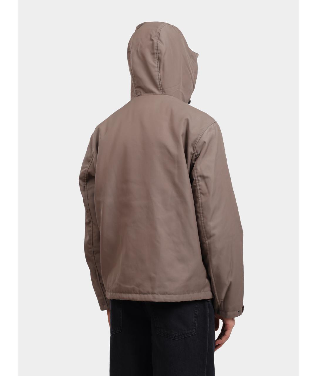 EMPORIO ARMANI Бежевая полиэстеровая куртка, фото 5