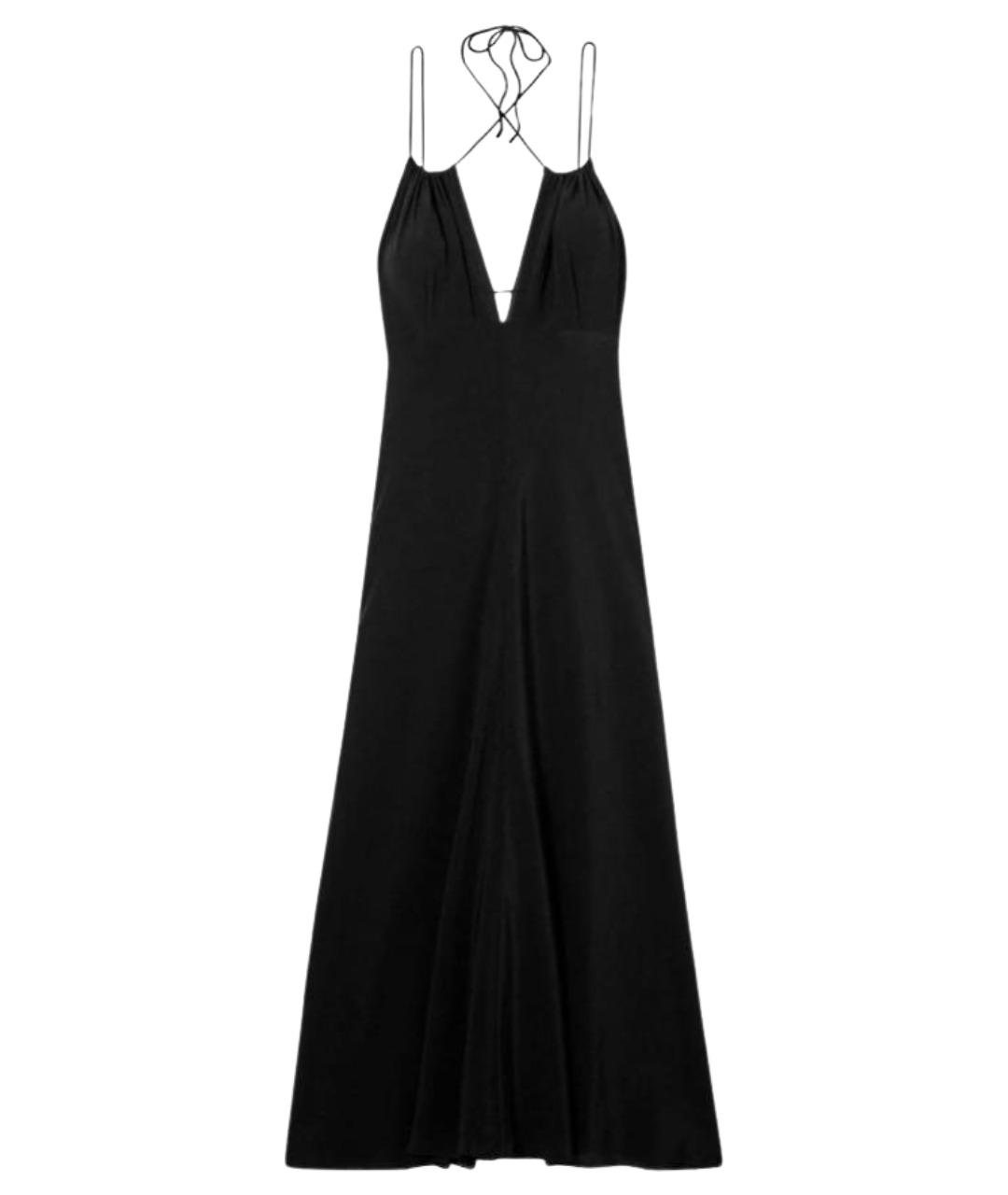 TOTEME Черное шелковое коктейльное платье, фото 1