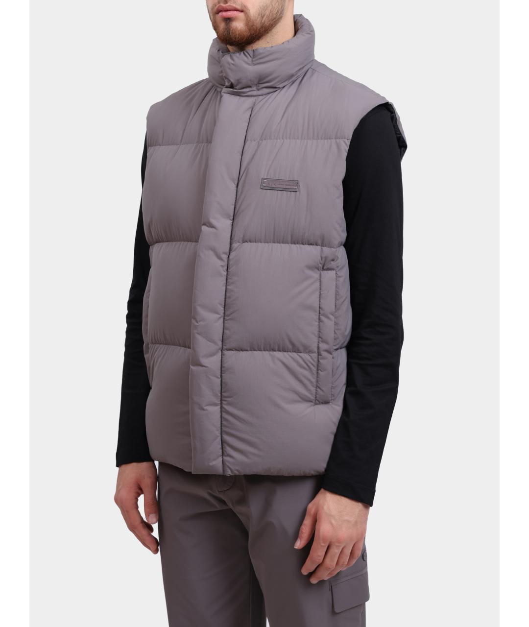ARMANI EXCHANGE Серый полиамидовый жилет, фото 3