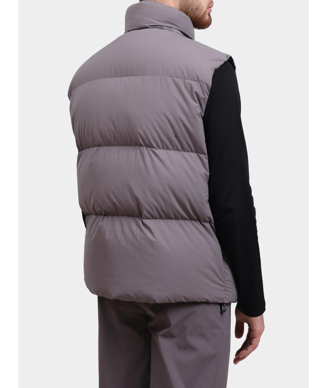 ARMANI EXCHANGE Серый полиамидовый жилет, фото 4