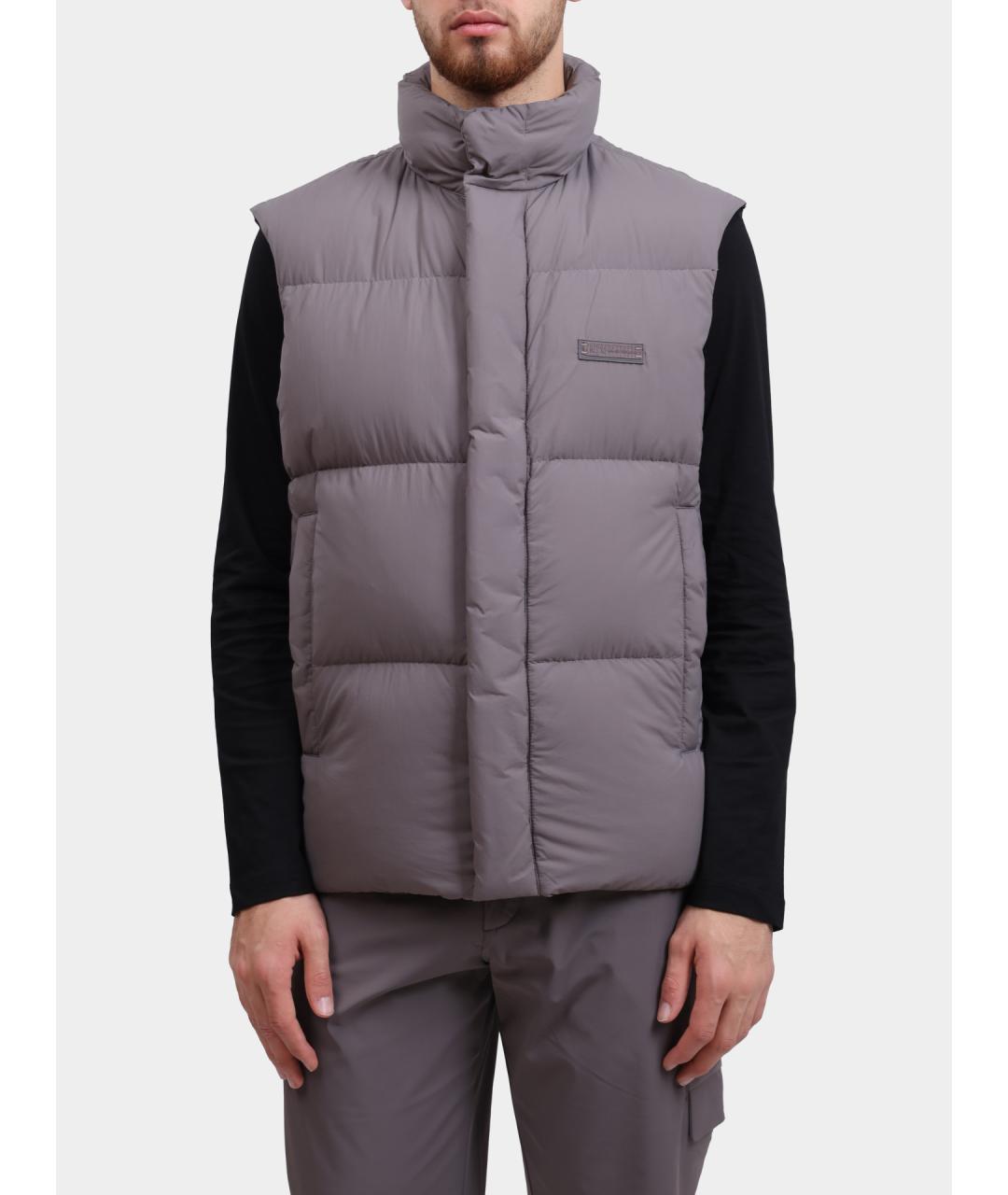 ARMANI EXCHANGE Серый полиамидовый жилет, фото 5