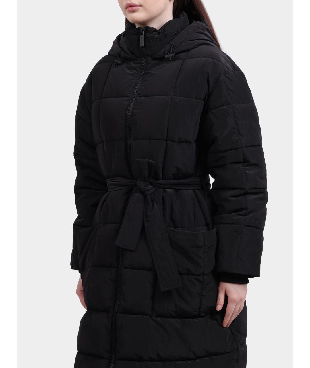 ARMANI EXCHANGE Черный пуховик, фото 3