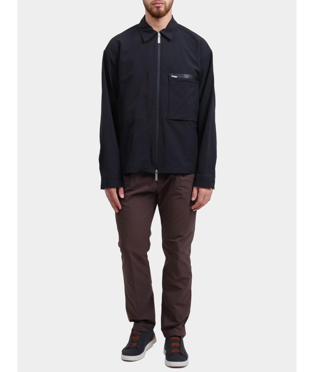 HERNO Черная полиамидовая куртка, фото 2