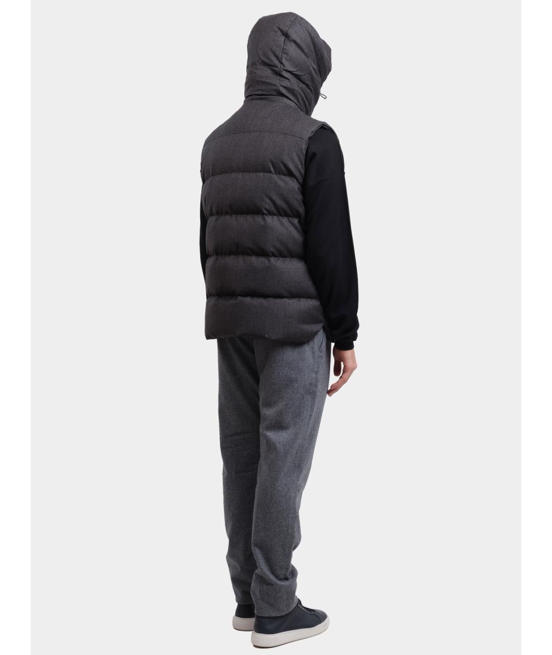 MOORER Серый жилет, фото 4