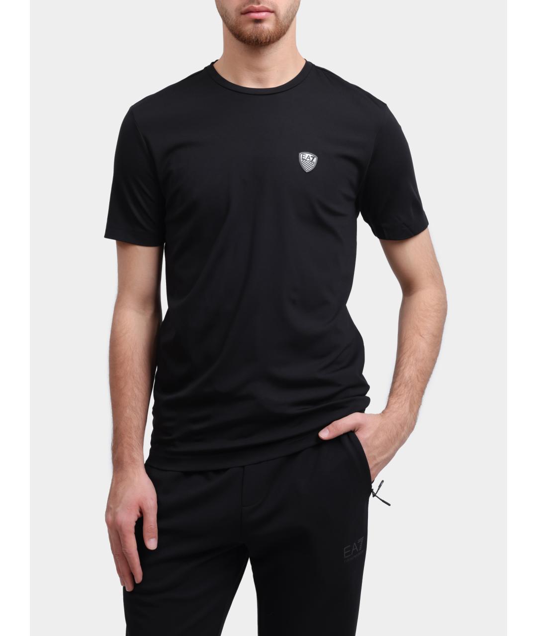 EA7 Черная футболка, фото 6
