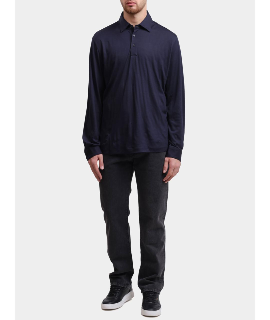 HERNO Темно-синий шерстяной джемпер / свитер, фото 2