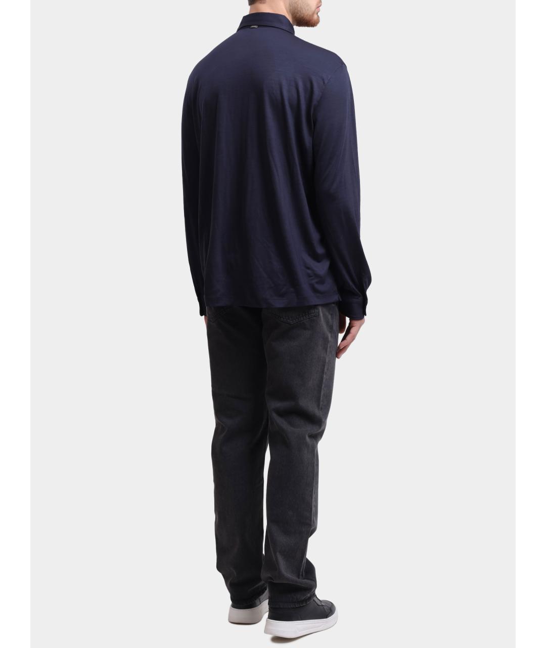 HERNO Темно-синий шерстяной джемпер / свитер, фото 5