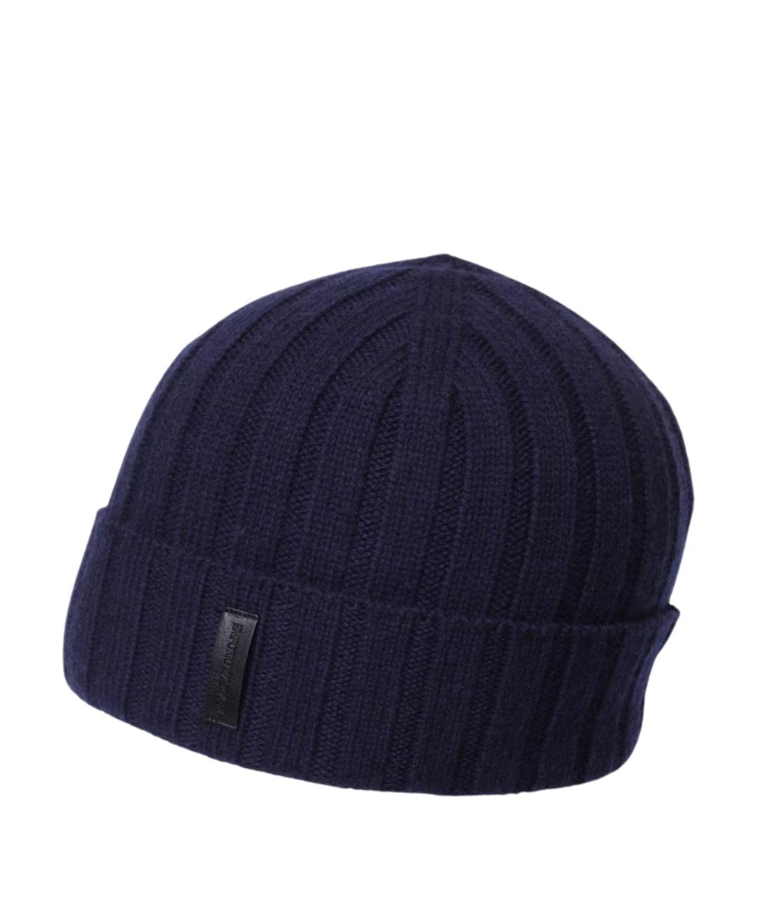 EMPORIO ARMANI Темно-синяя шапка, фото 1