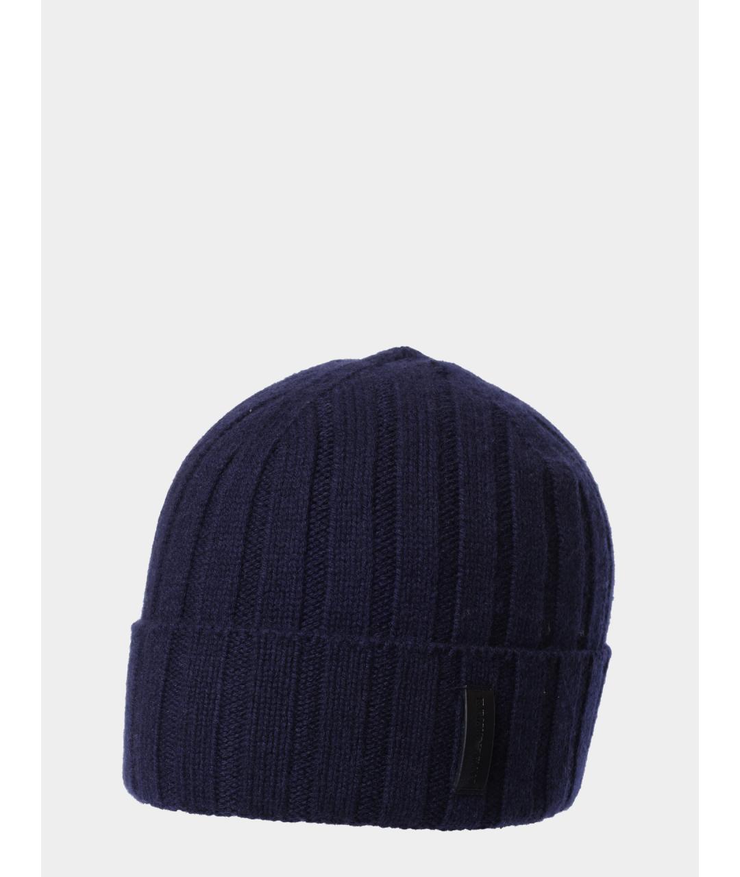 EMPORIO ARMANI Темно-синяя шапка, фото 3
