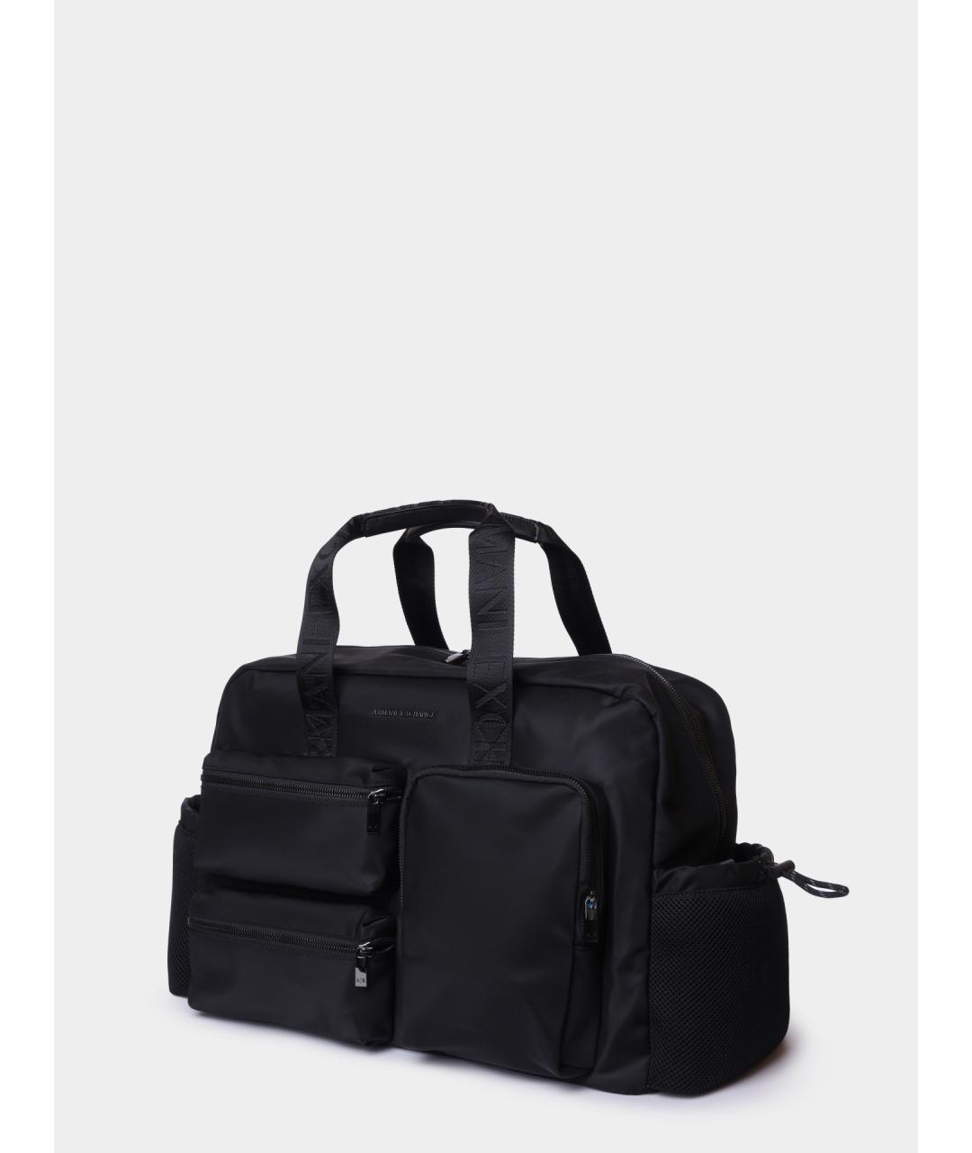 ARMANI EXCHANGE Черная синтетическая сумка тоут, фото 3