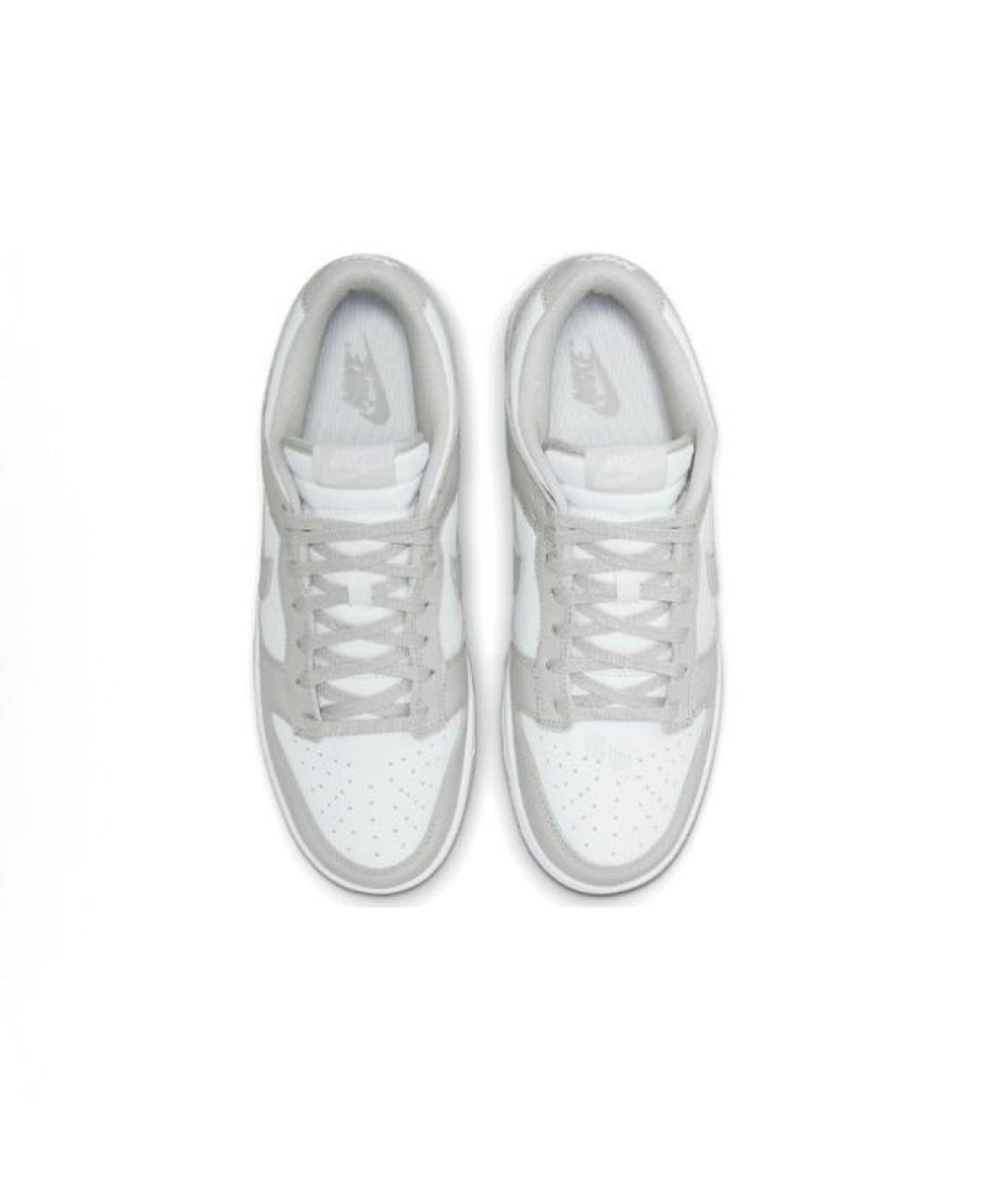 NIKE Серые кожаные низкие кроссовки / кеды, фото 3