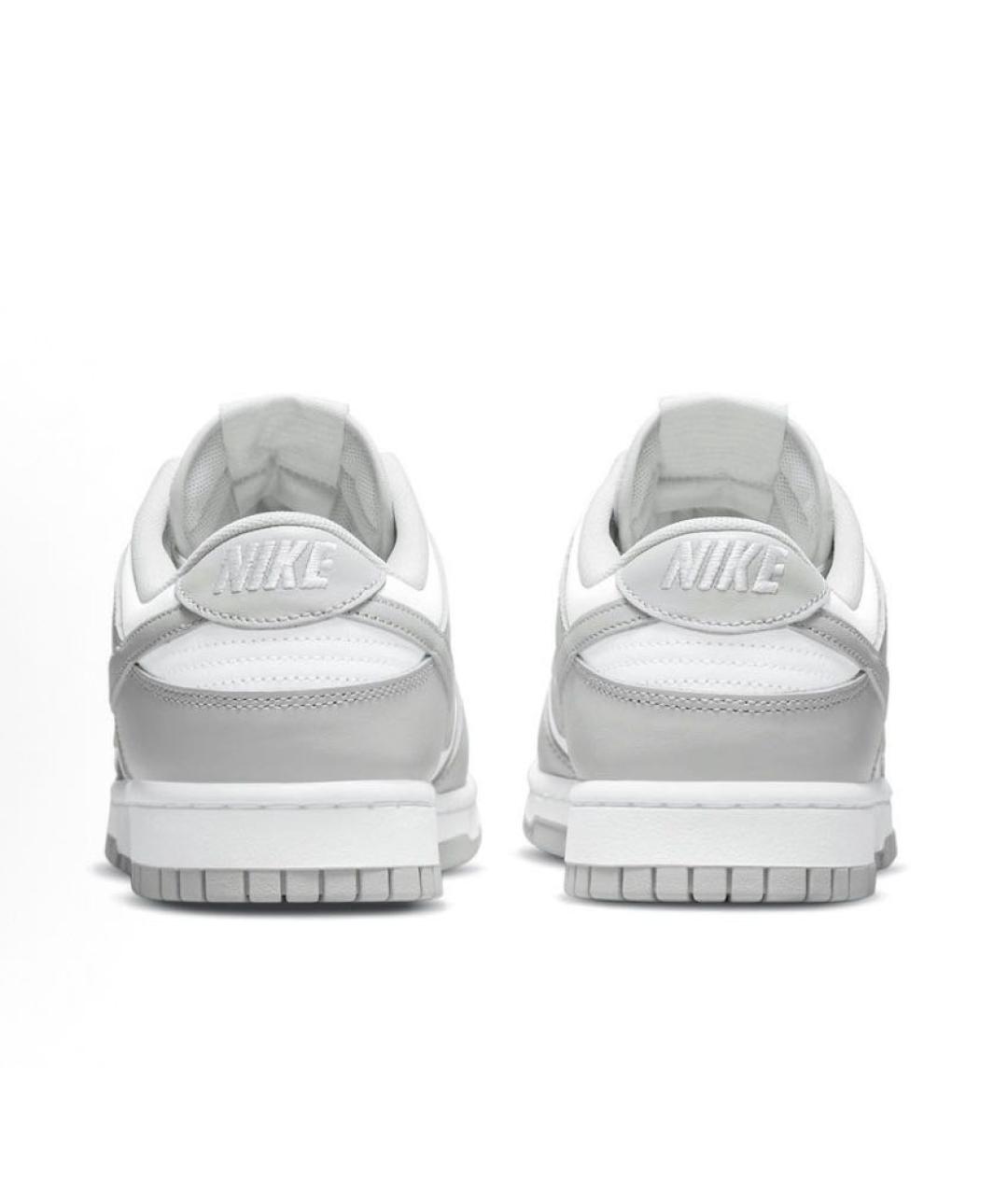 NIKE Серые кожаные низкие кроссовки / кеды, фото 4