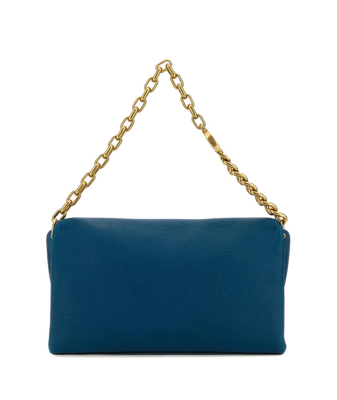 GUCCI Синяя кожаная сумка через плечо, фото 3