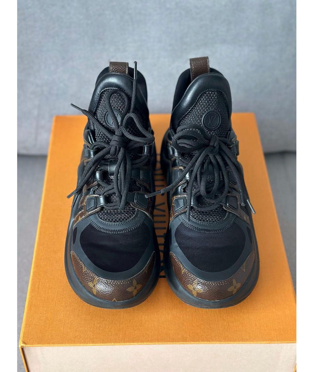 LOUIS VUITTON Черные кроссовки, фото 5