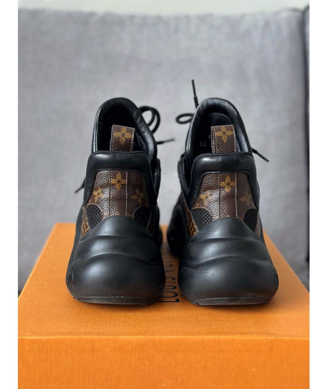 LOUIS VUITTON Черные кроссовки, фото 6