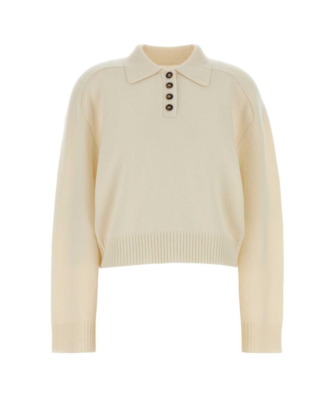 LOULOU STUDIO Бежевый кашемировый джемпер / свитер, фото 1