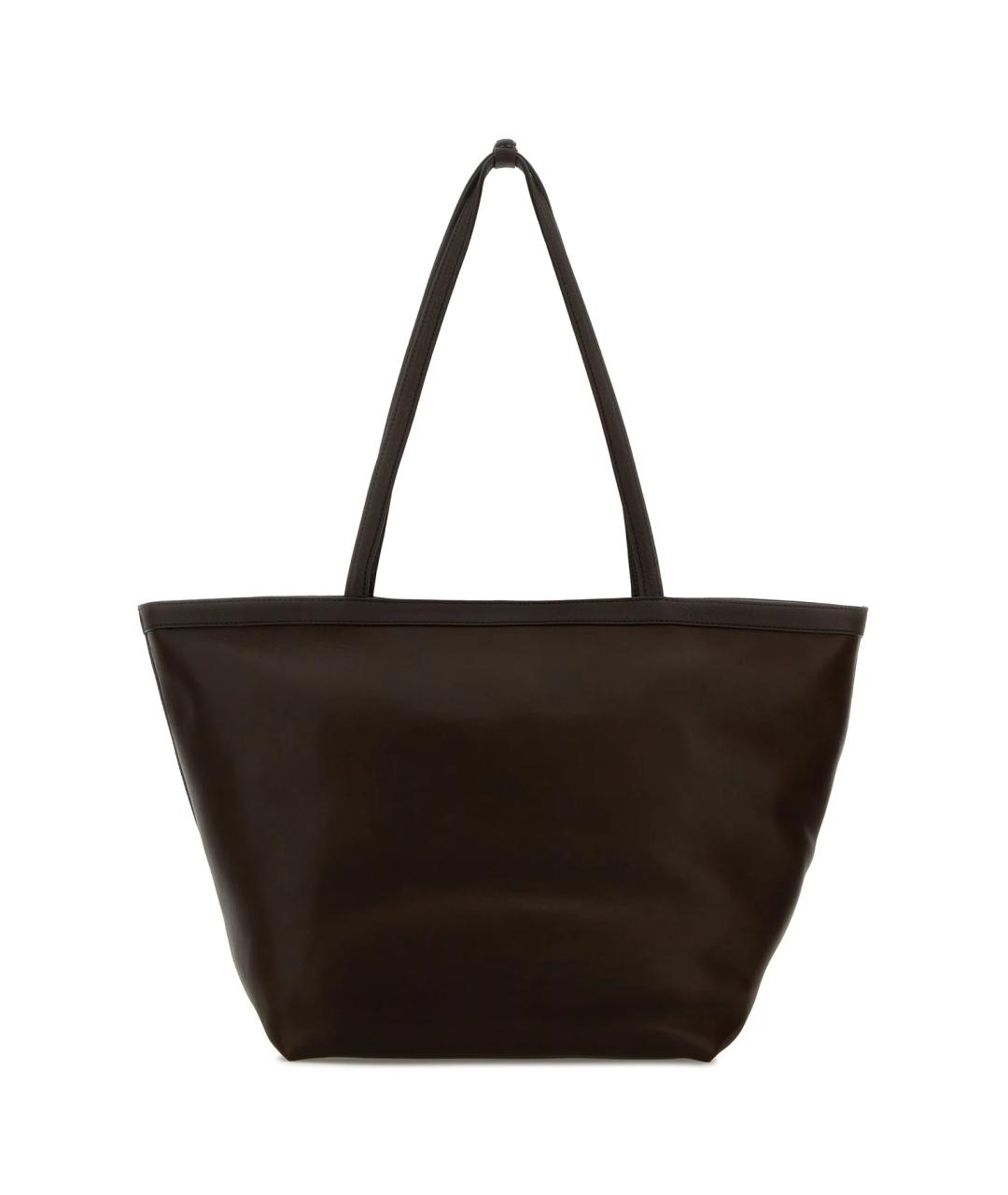 THE ROW Коричневая кожаная сумка тоут, фото 3