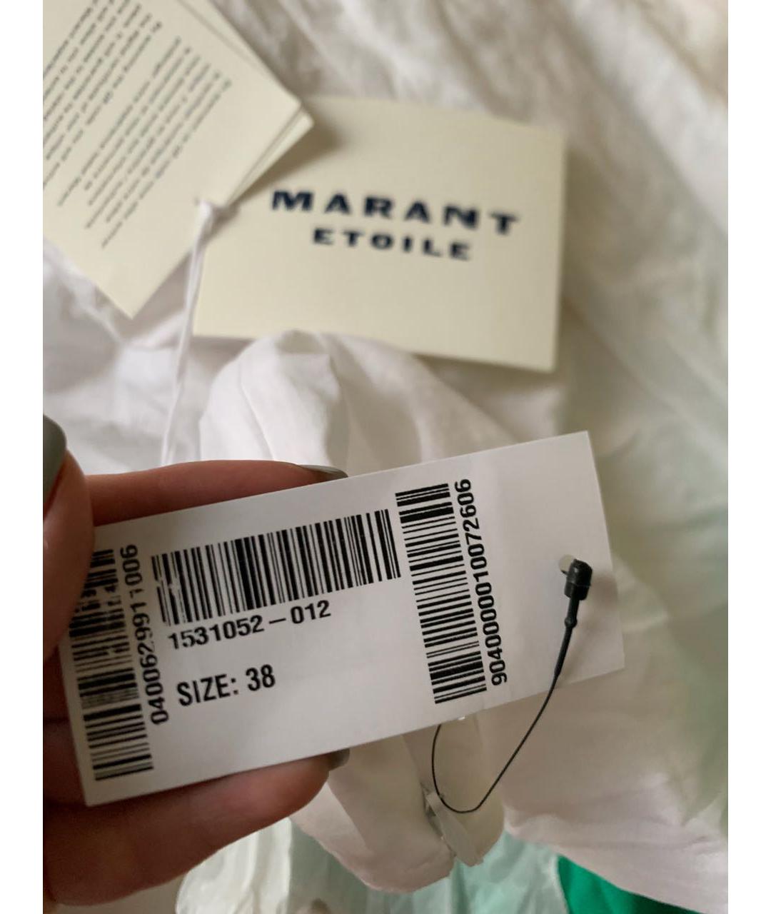 ISABEL MARANT Белое хлопковое повседневное платье, фото 5