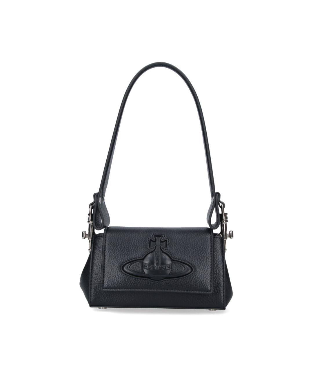 VIVIENNE WESTWOOD Черная сумка через плечо из искусственной кожи, фото 1