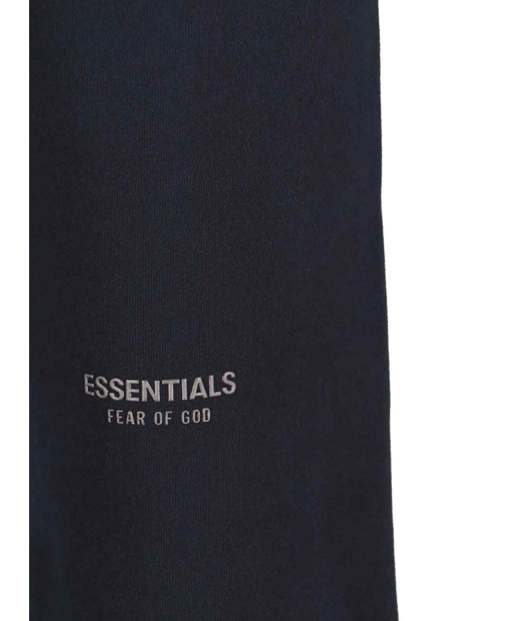 FEAR OF GOD ESSENTIALS Черные хлопковые повседневные брюки, фото 4