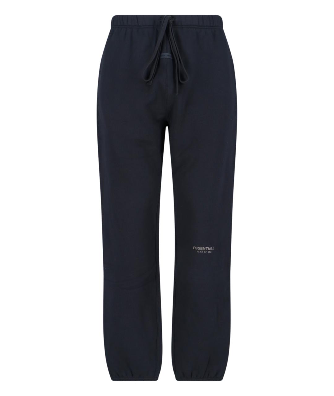 FEAR OF GOD ESSENTIALS Черные хлопковые повседневные брюки, фото 1