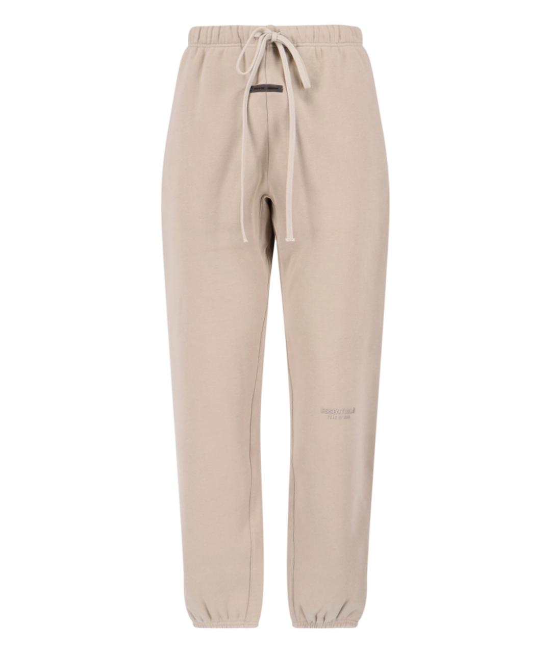 FEAR OF GOD ESSENTIALS Бежевые хлопковые повседневные брюки, фото 1