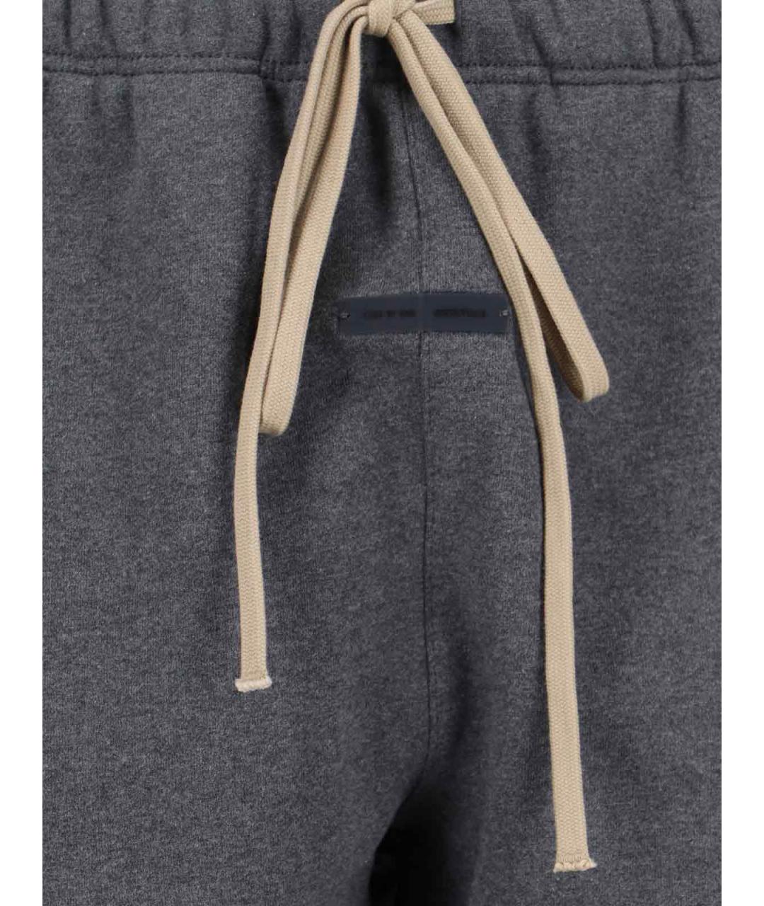 FEAR OF GOD ESSENTIALS Серые хлопковые повседневные брюки, фото 5