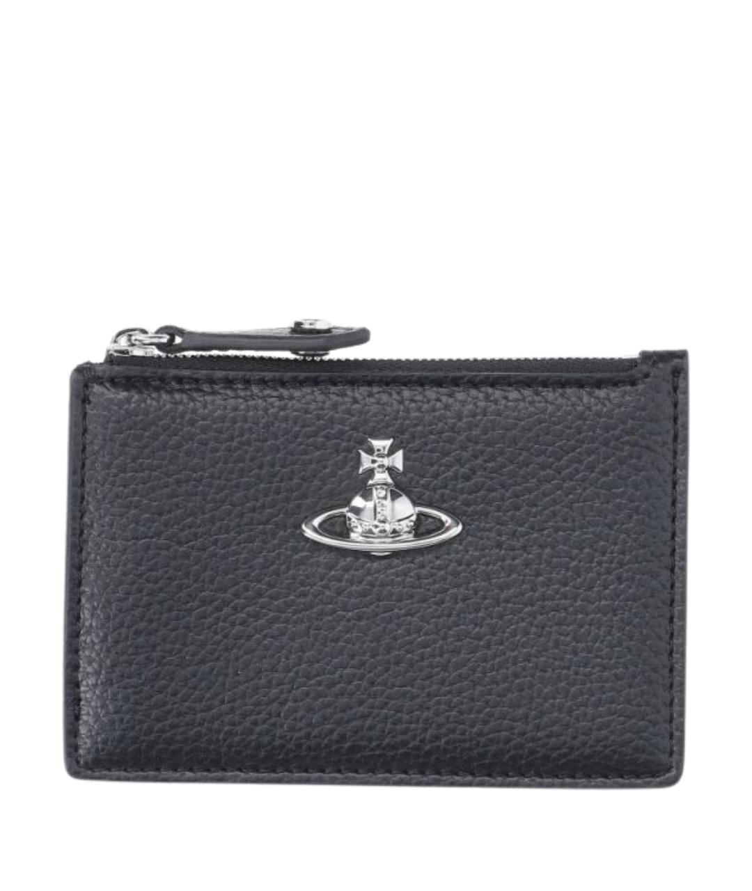 VIVIENNE WESTWOOD Черный полиуретановый кардхолдер, фото 1