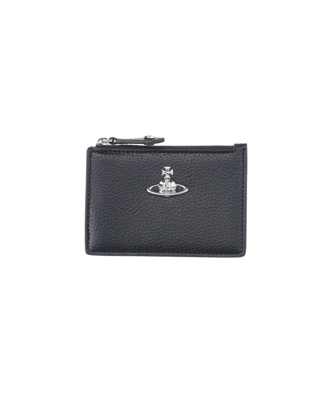 VIVIENNE WESTWOOD Черный полиуретановый кардхолдер, фото 4