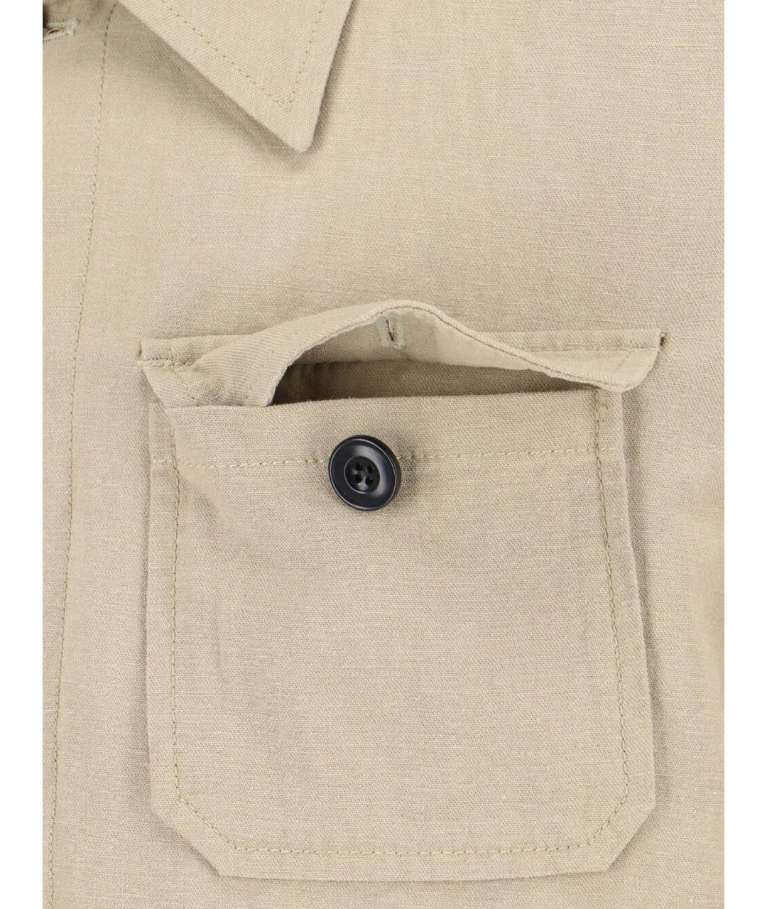 TONYWACK Бежевая льняная куртка, фото 3