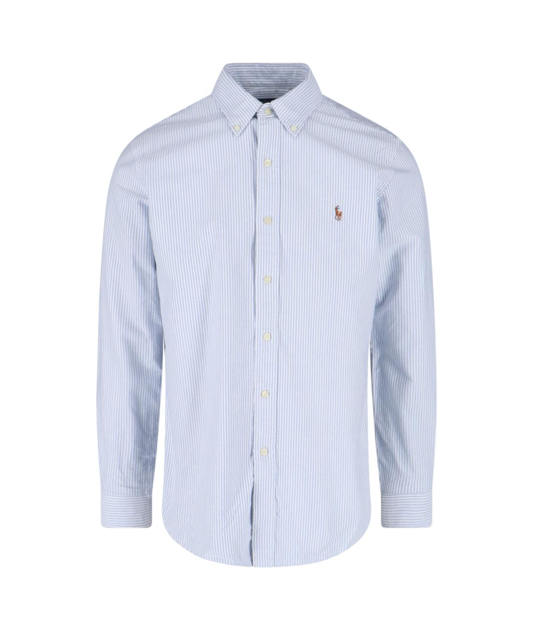 POLO RALPH LAUREN Синяя хлопковая кэжуал рубашка, фото 1