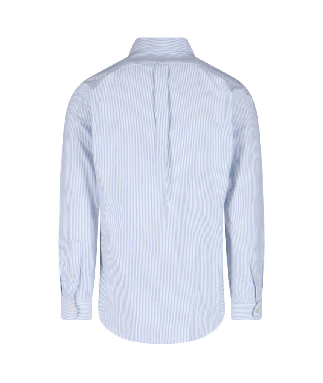 POLO RALPH LAUREN Синяя хлопковая кэжуал рубашка, фото 2