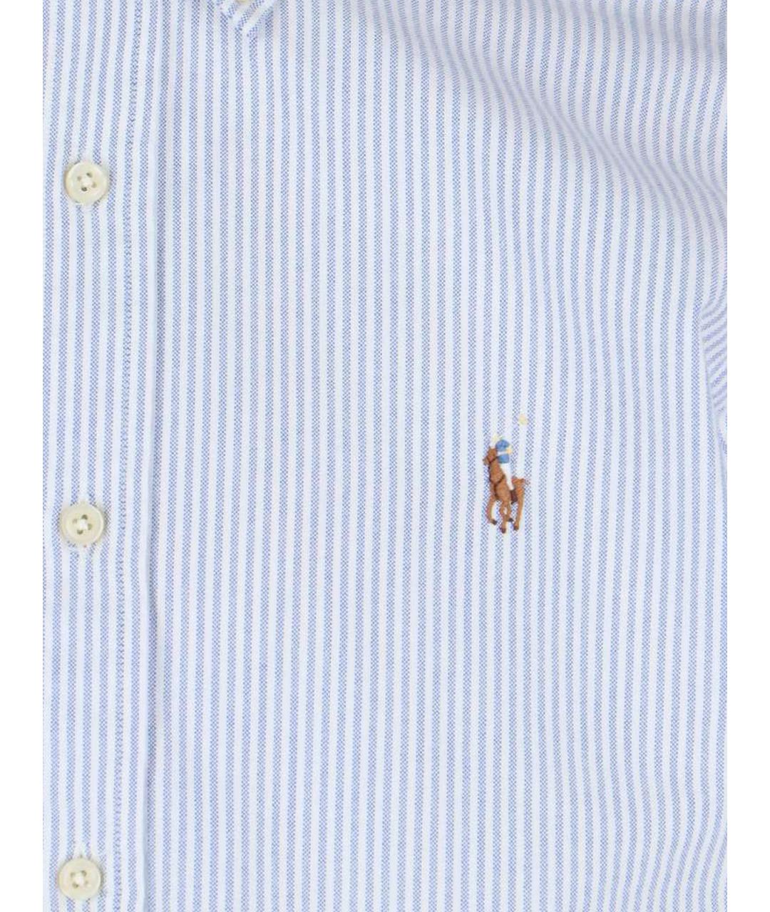 POLO RALPH LAUREN Синяя хлопковая кэжуал рубашка, фото 3