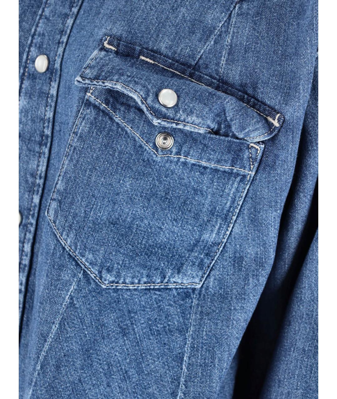 POLO RALPH LAUREN Синяя хлопковая рубашка, фото 3