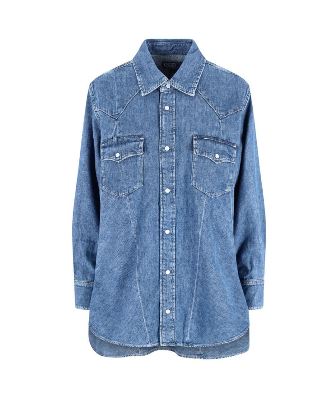 POLO RALPH LAUREN Синяя хлопковая рубашка, фото 1