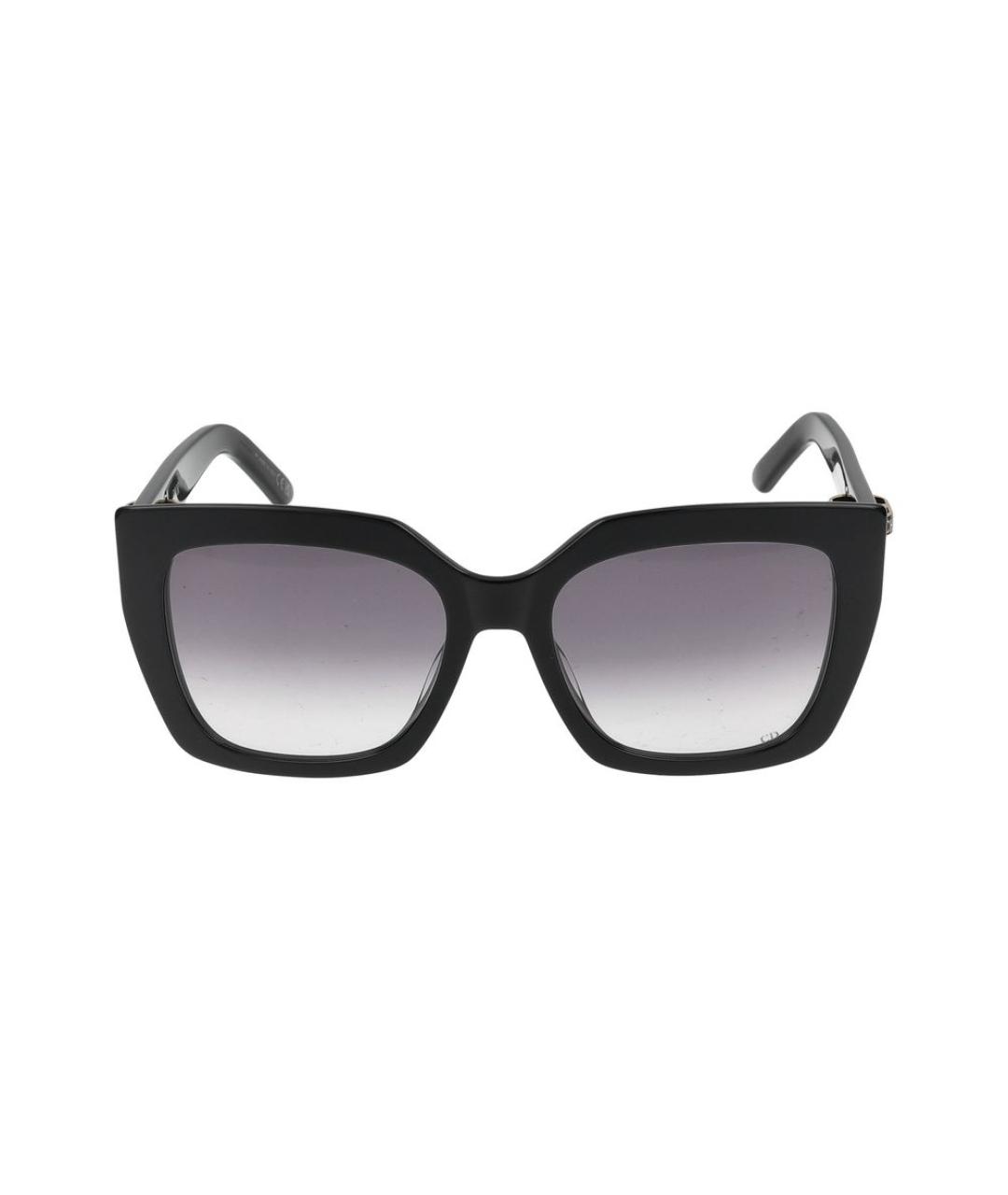 CHRISTIAN DIOR Черные пластиковые солнцезащитные очки, фото 2