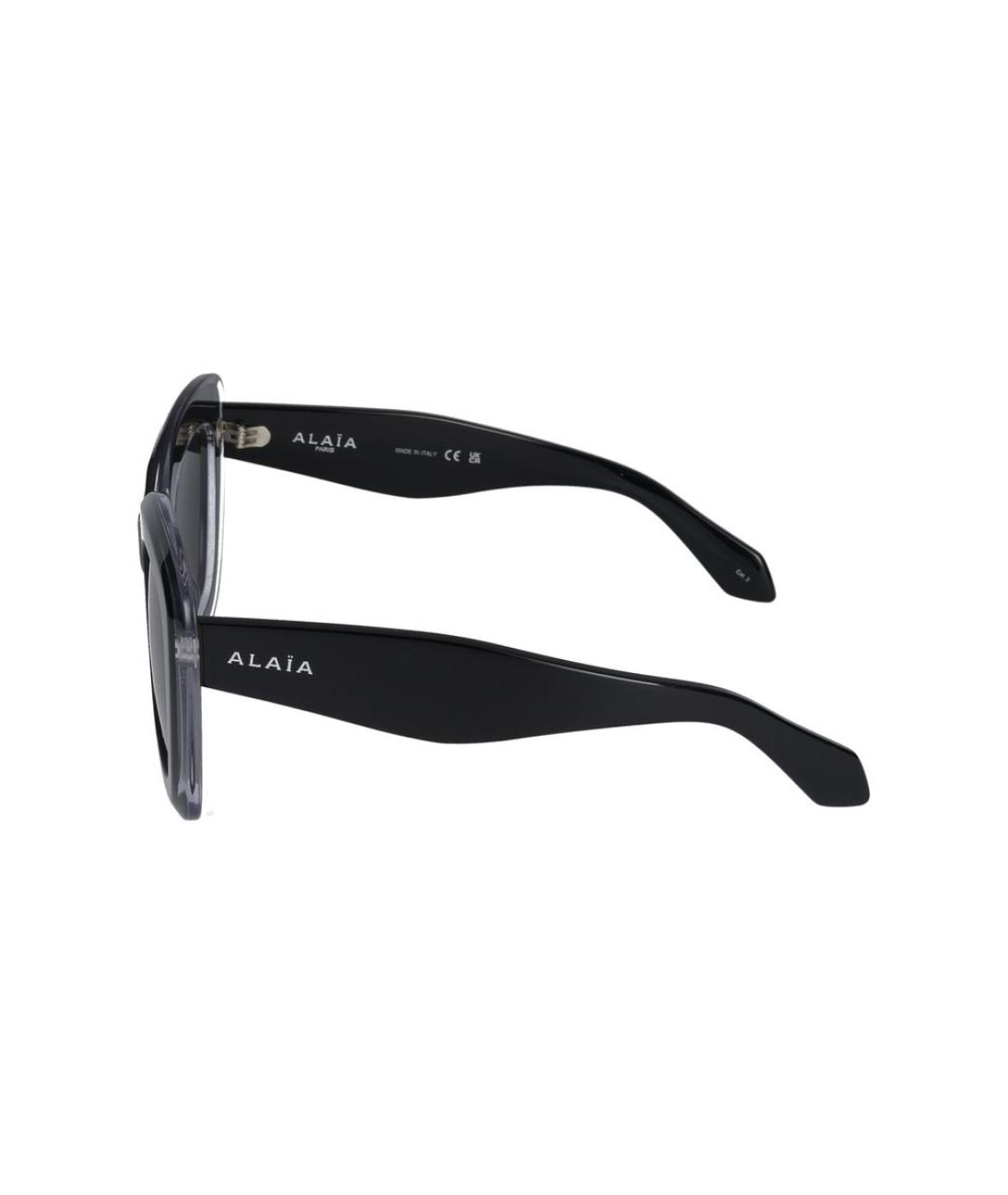 ALAIA Черные пластиковые солнцезащитные очки, фото 3
