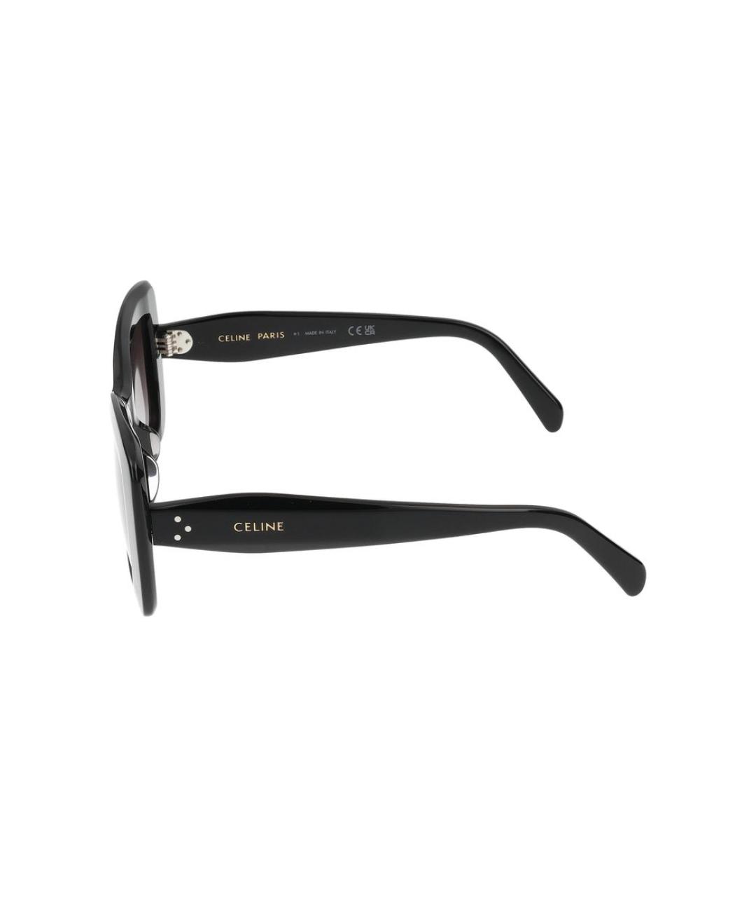 CELINE Черные пластиковые солнцезащитные очки, фото 3
