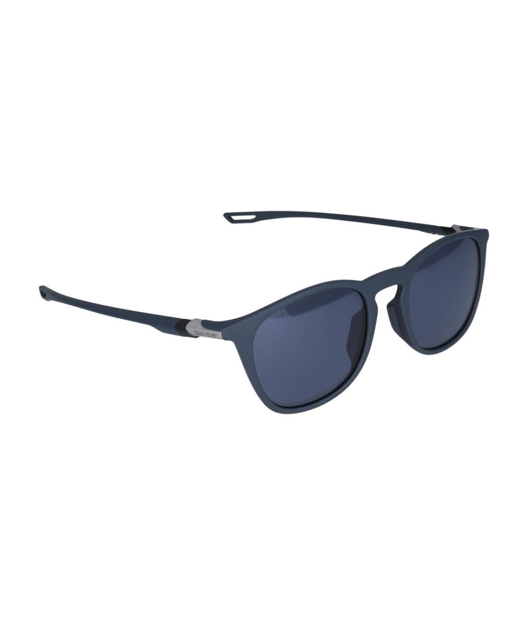 TAG HEUER Темно-синие пластиковые солнцезащитные очки, фото 4