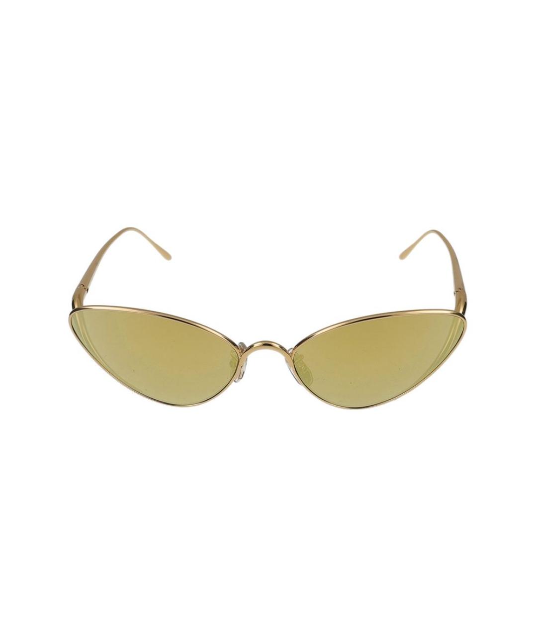 LOEWE Золотые металлические солнцезащитные очки, фото 2