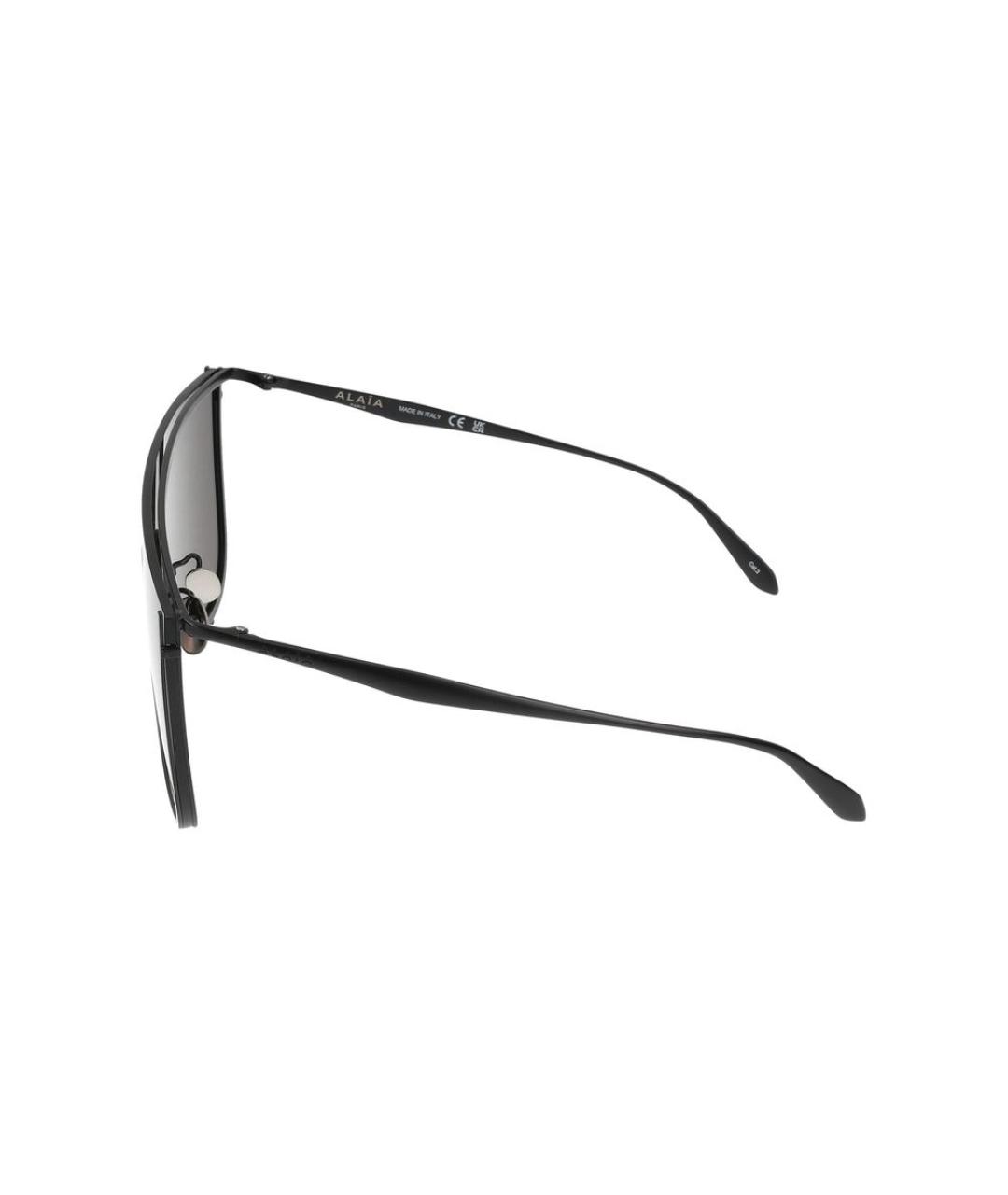 ALAIA Черные металлические солнцезащитные очки, фото 5