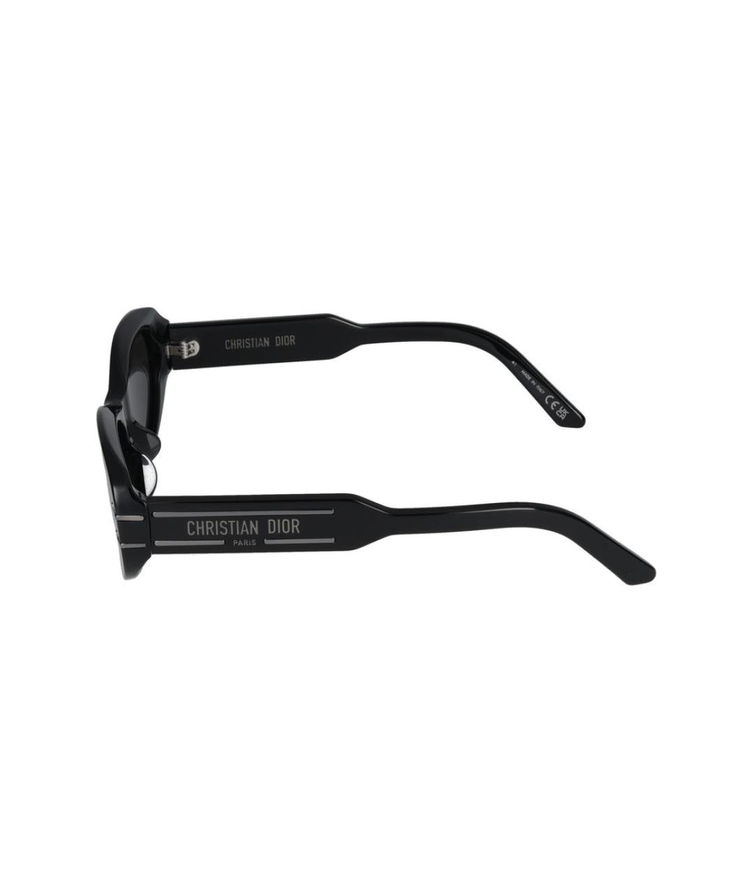 CHRISTIAN DIOR Черные пластиковые солнцезащитные очки, фото 2