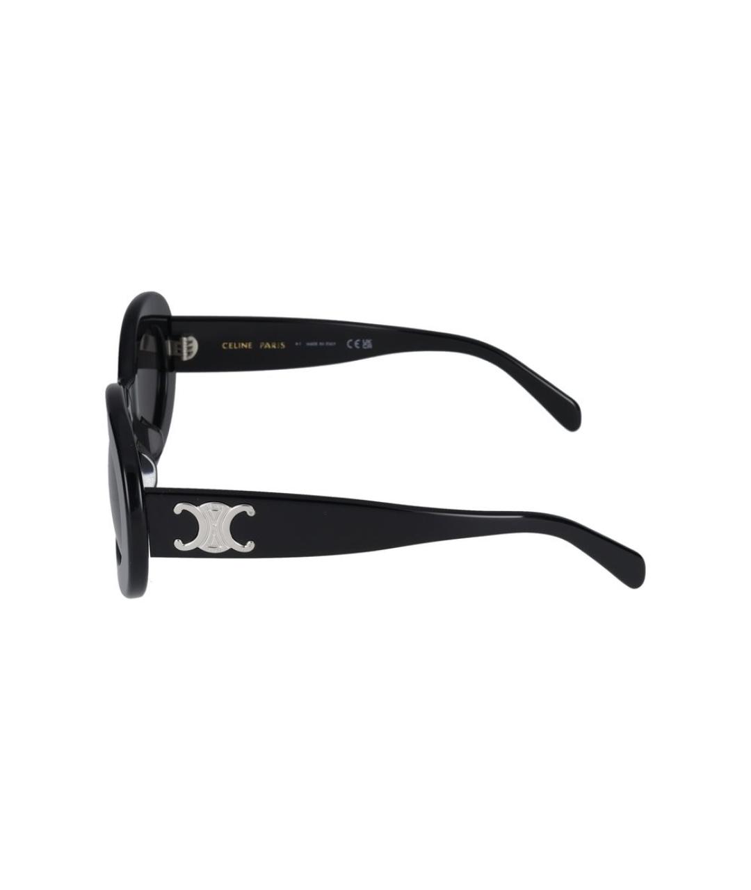 CELINE Черные пластиковые солнцезащитные очки, фото 3