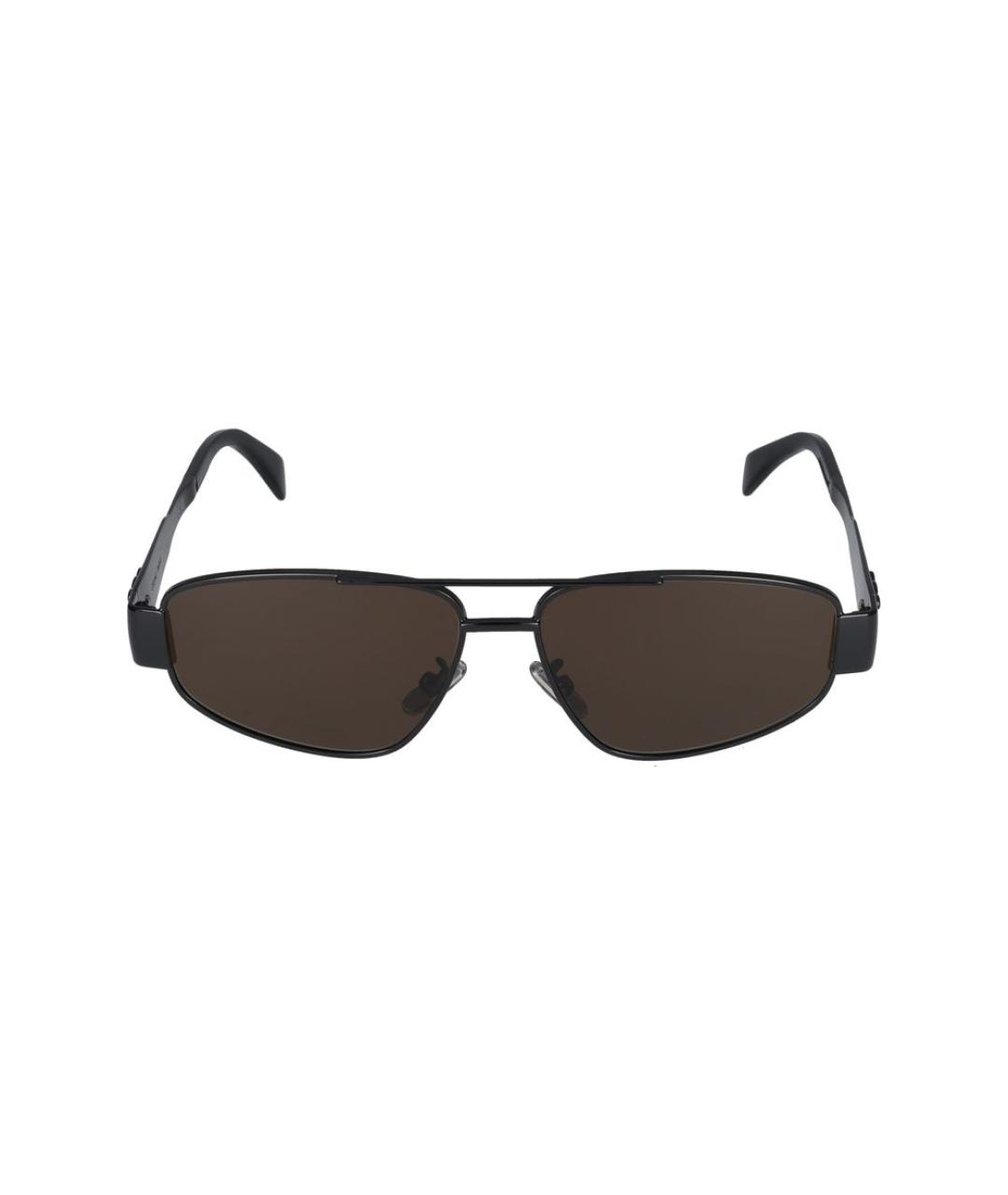 CELINE Черные металлические солнцезащитные очки, фото 2