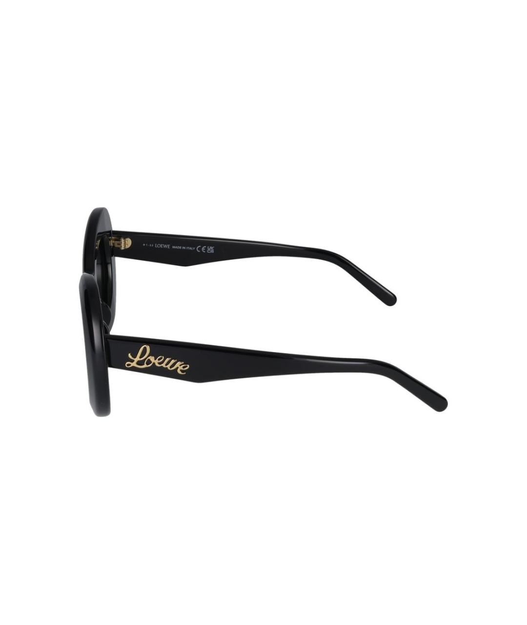 LOEWE Черные пластиковые солнцезащитные очки, фото 3