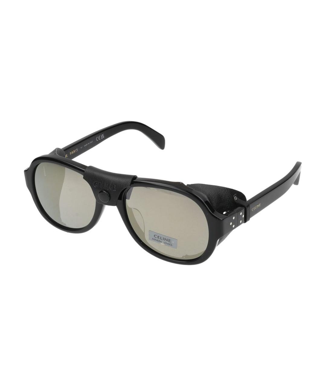 CELINE Черные пластиковые солнцезащитные очки, фото 1